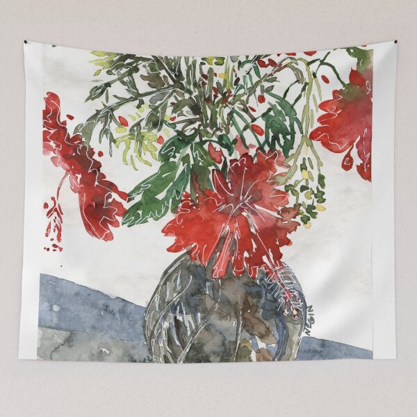 Aperçu de l'œuvre Arrangement d'hibiscus dans un vase créée et vendue par EarthyPlanty.