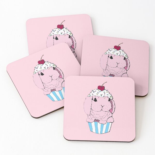 Item preview,  Bunny Cupcake- Strawberry- Pink designed and sold by mochinumnums.