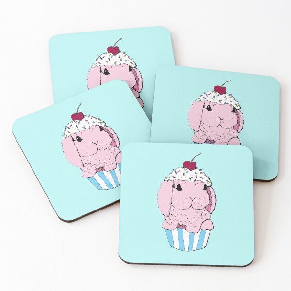 Item preview,  Bunny Cupcake- Strawberry- Blue designed and sold by mochinumnums.