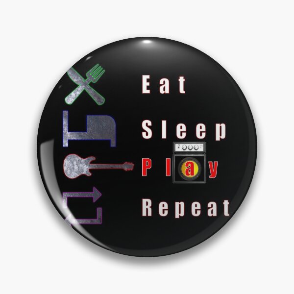 Item preview, Eat. Sleep. Play. Repeat. designed and sold by Rockergandalf.