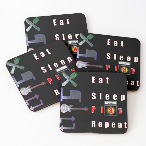 Item preview, Eat. Sleep. Play. Repeat. designed and sold by Rockergandalf.