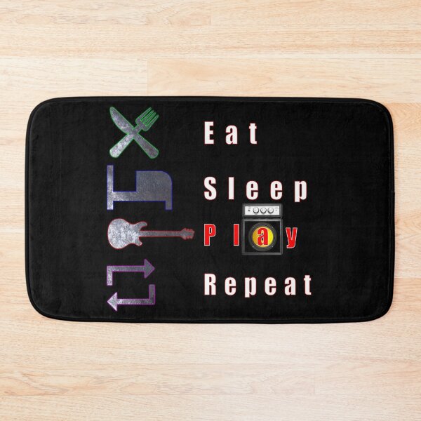 Item preview, Eat. Sleep. Play. Repeat. designed and sold by Rockergandalf.