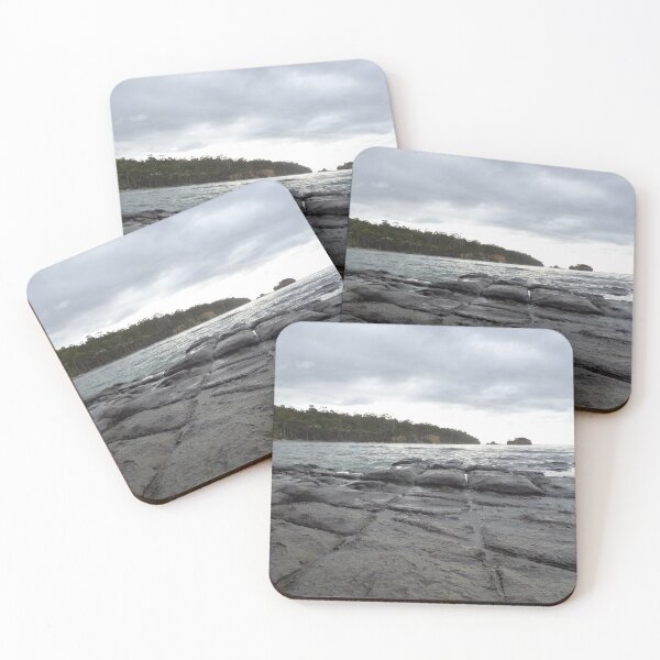 Item preview, View 2 Tessellated Pavements, Ocean & Sky Scene, Tasmania, Eaglehawk Neck designed and sold by EchidnaDreams.