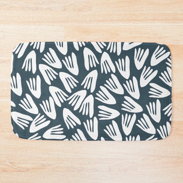Item preview, Papier Découpé Modern Abstract Cutout Pattern in White and Evening Teal designed and sold by kierkegaard.