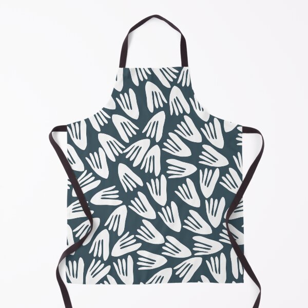 Item preview, Papier Découpé Modern Abstract Cutout Pattern in White and Evening Teal designed and sold by kierkegaard.