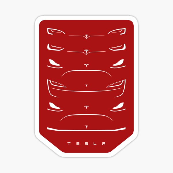 Faces of Tesla Sticker
