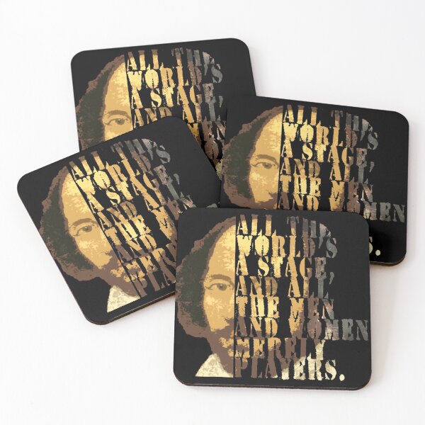 Item preview, All The World's A Stage And All The Men And Women Merely Players Shakespeare Quote designed and sold by DEEZAYN.