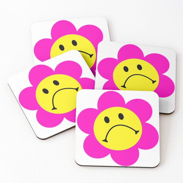 Item preview, Pink Frown Smiley Flower designed and sold by FlowerDesigns3.