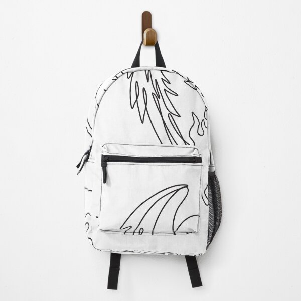 Item preview, Phoenix a Mythological Bird That Cyclically Regenerates on Fire Front View Continuous Line Drawing Black and White  designed and sold by patrimonio.