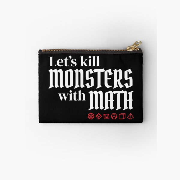 Aperçu de l'œuvre Tuons des monstres avec des dés mathématiques Dnd créée et vendue par DnlDesigns.