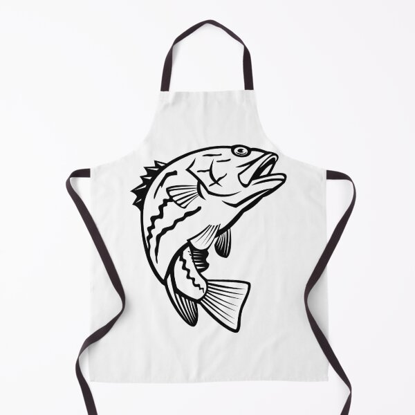 Item preview, West Australian Dhufish Glaucosoma Hebraicum Westralian Jewfish or West Australian Pearl Perch Jumping Mascot Black and White designed and sold by patrimonio.