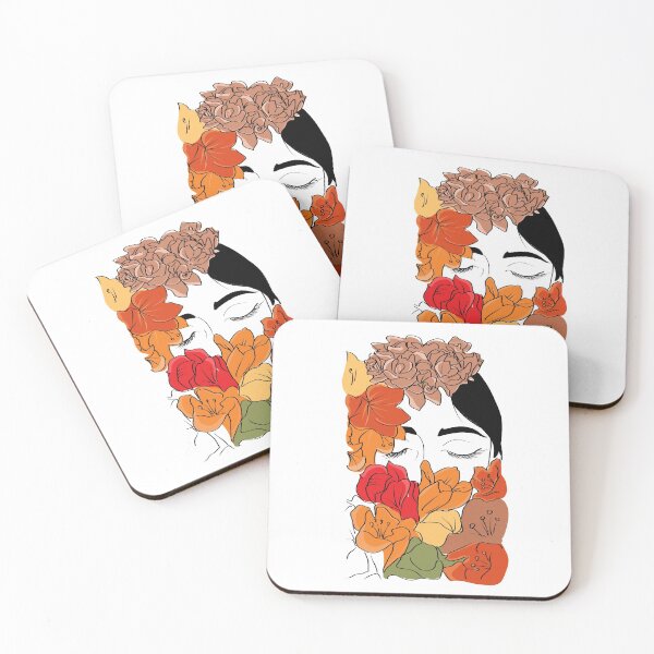 Item preview, Abstract flower face woman artwork designed and sold by metisartdesign.