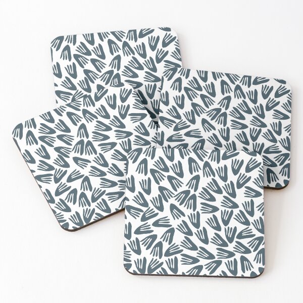 Item preview, Papier Découpé Modern Abstract Cutout Pattern in Evening Teal and White designed and sold by kierkegaard.