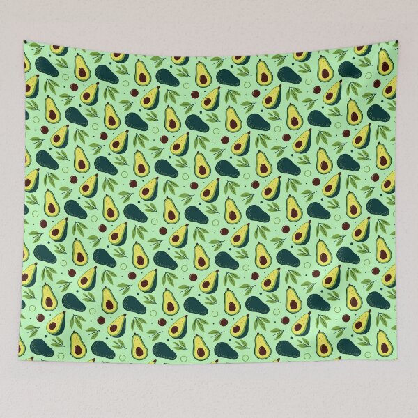Item preview, Avocado fruit vegetable pattern designed and sold by rachidkrouch.