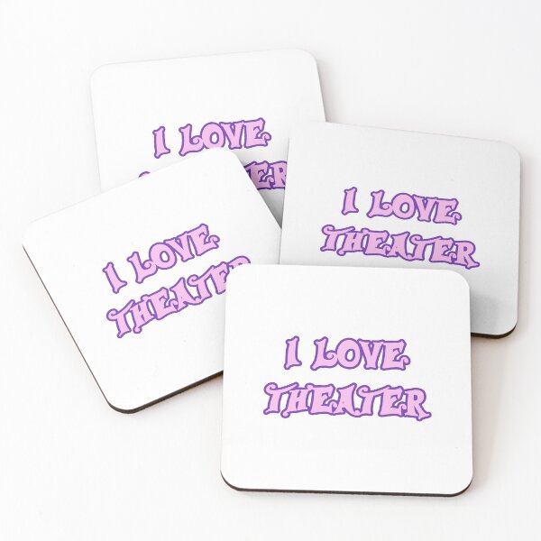 Item preview,  I Love Theater pink gift designed and sold by Stageystuff.