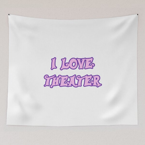 Item preview,  I Love Theater pink gift designed and sold by Stageystuff.