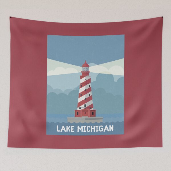 Item preview, Lake Michigan Lighthouse designed and sold by ml-77pro.