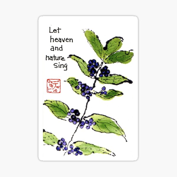 Japanese Beautyberry (Callicarpa japonica) Sticker