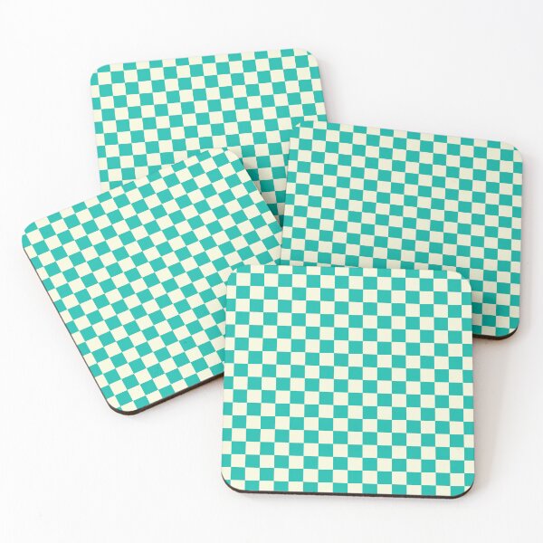 Item preview, Cool Spearmint - S. Checkered Pattern designed and sold by Masayakana.