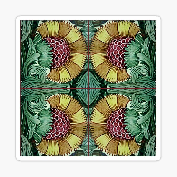 William Morris Company Designs Sticker