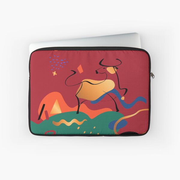 Item preview, New year print with bull 2021. New year present. Artwork new year 2021. Bull illlustration designed and sold by Zolotinka.