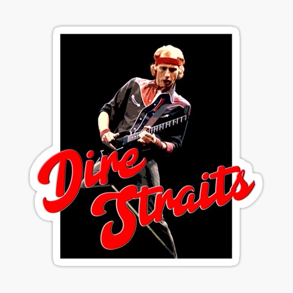 Autocollant Dire Straits Guitare