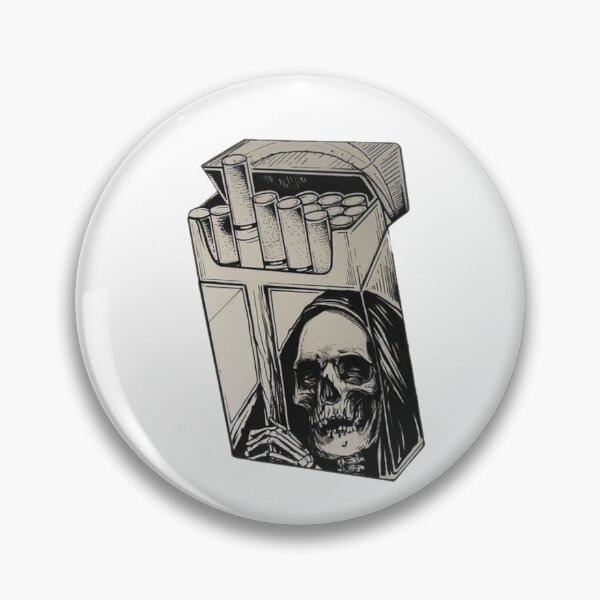 Item preview, just one more, grim reaper offering cigarette sticker designed and sold by Newarre.