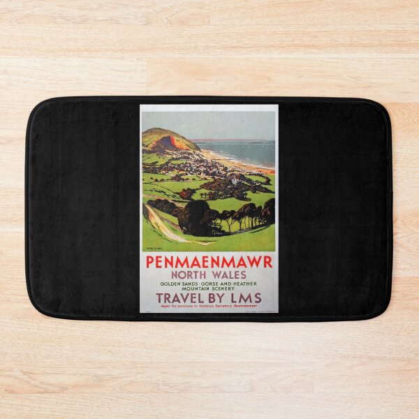 Item preview, Penmaenmawr retro poster designed and sold by CorasPosters.