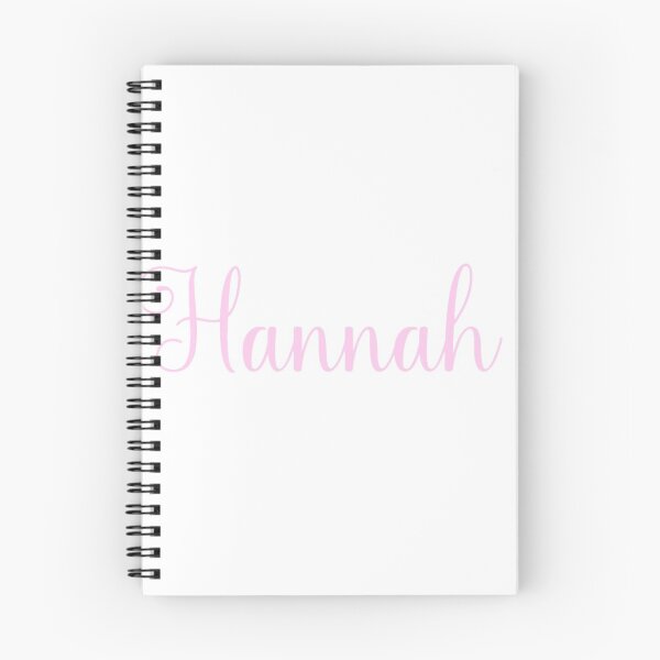 Artikelvorschau, Pastellrosa Schrift Hannah Namensaufkleber entworfen und verkauft von th3a.