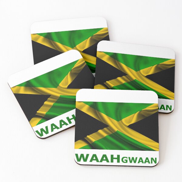 Item preview, Jamaica Flag 'Waah Gwaan' designed and sold by JAHV GFX.