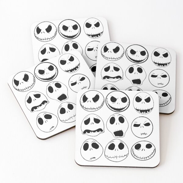 Item preview, Expresiones faciales de Jack Skellington designed and sold by gg-stickers77.