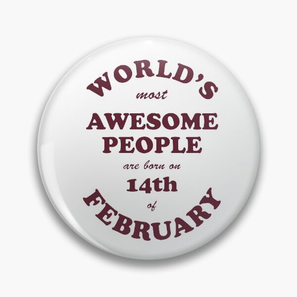 Item preview, Awesome People are born on 14th of February designed and sold by beloknet.