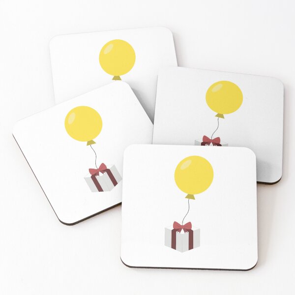 Item preview, Balloon With Present Yellow designed and sold by CrossingMolly.