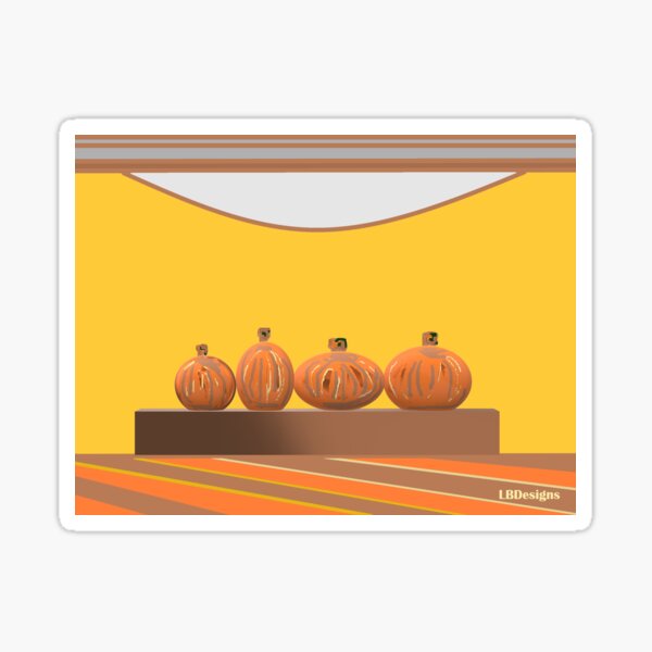 Pumpkin Pottery  Sticker