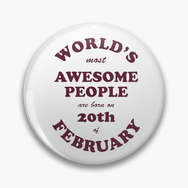 Artikelvorschau, Awesome People werden am 20. Februar geboren entworfen und verkauft von beloknet.