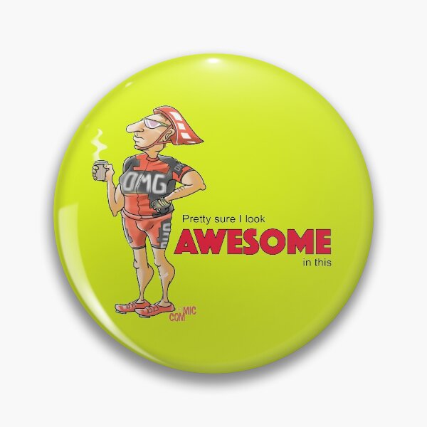 Awesome Cyclist Pin