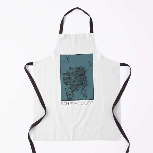 Item preview, San Francisco Street Map Black and Blue designed and sold by HelloGentry.