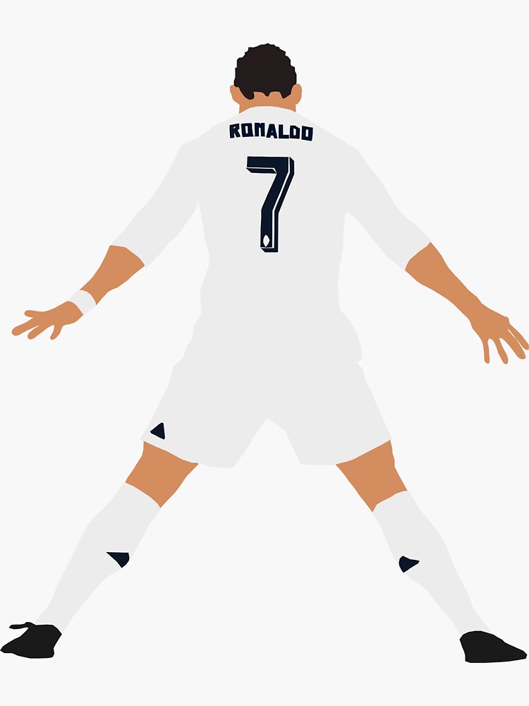 Cristiano Ronaldo Celebration Sticker Sticker for Sale by Football Tee