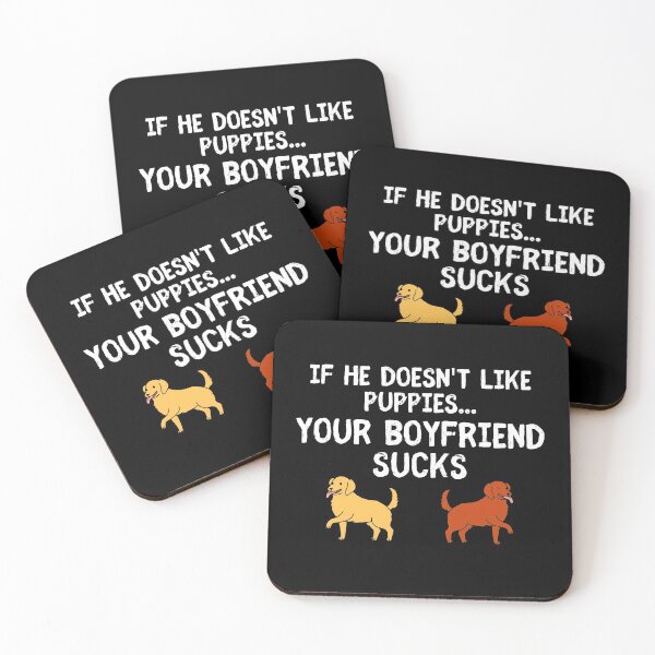 Item preview, Your Boyfriend Sucks – Dog Puppies Complicated Relationship designed and sold by The Green Corner.