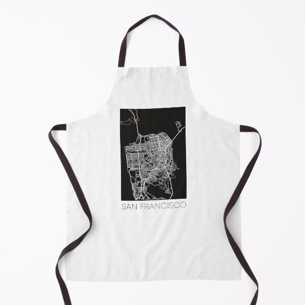 Item preview, San Francisco Street Map White and White designed and sold by HelloGentry.