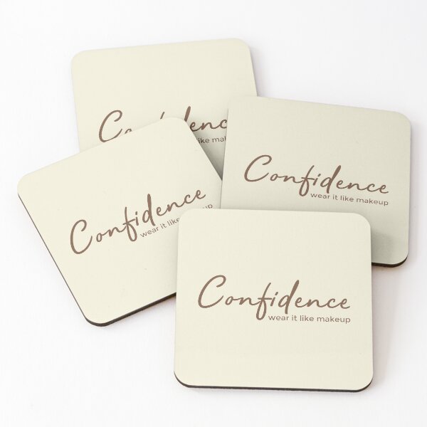Item preview, Confidence Wear It Like Makeup Quote designed and sold by artistkalpesh.
