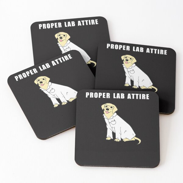 Item preview, Proper Lab Attire Funny Laboratory Dog Pun Science designed and sold by EffiSchneider.
