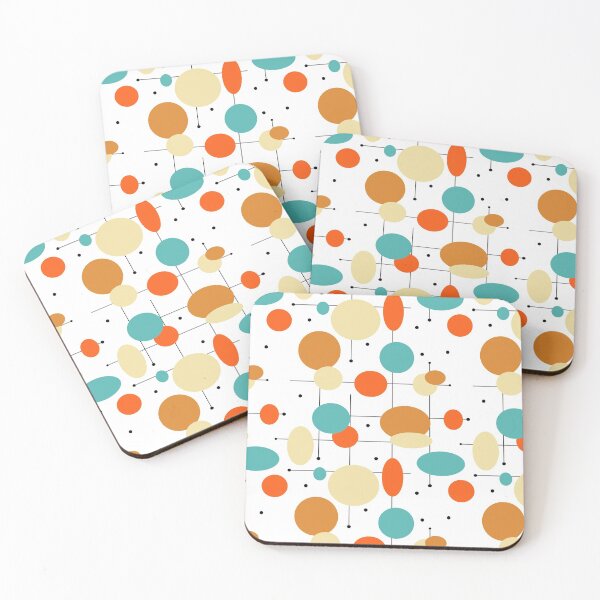 Item preview, Colorful Geometric Circles Mid Century Pattern  designed and sold by Orchard Berry.