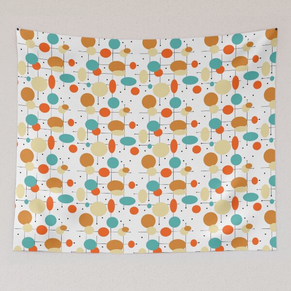 Item preview, Colorful Geometric Circles Mid Century Pattern  designed and sold by Orchard Berry.