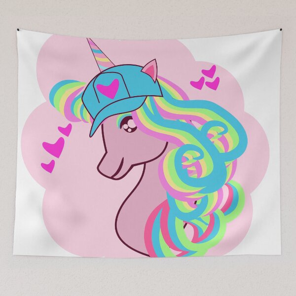 Item preview, Unicorn with pink cloud background designed and sold by GetThatStuff.
