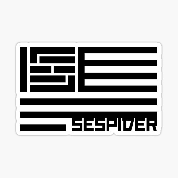 SEspider Flag [Black] Sticker