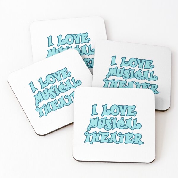 Item preview, I Love Musical Theater blue gift designed and sold by Stageystuff.