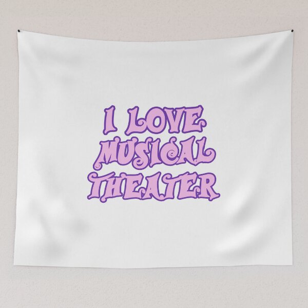 Item preview, I Love Musical Theater pink gift designed and sold by Stageystuff.