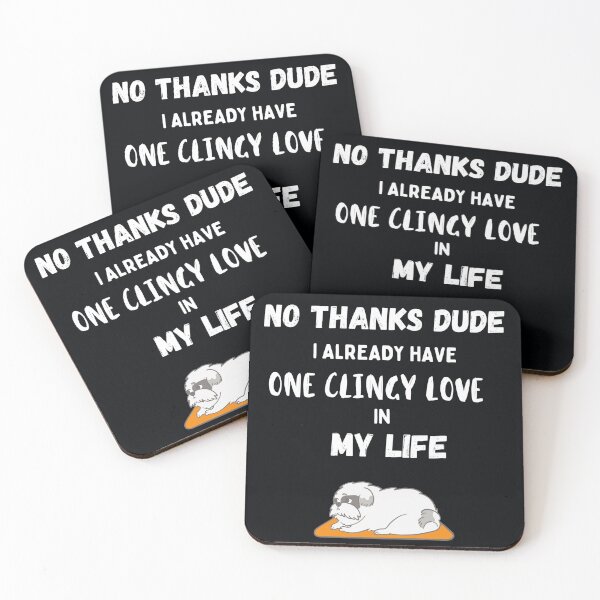 Item preview, No thanks Dude, I already have one Clingy Love in my life! designed and sold by Millenial Designs.