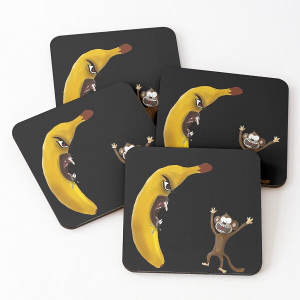 Item preview, Angry Banana threaten Monkey T-Shirt Funny Gift T-Shirt designed and sold by CharlieWarren.